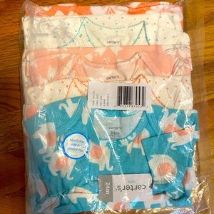 5 pack Carter’s short sleeve onesies- 24 month